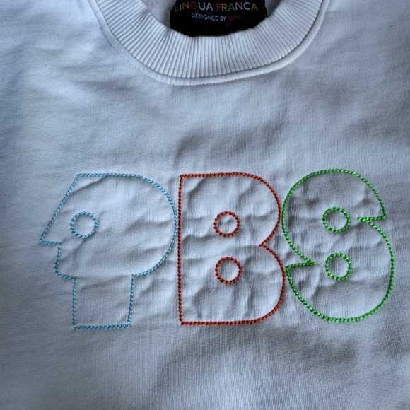 Cream Graphic Women's Crewneck Sweater - Picture 2 of 4